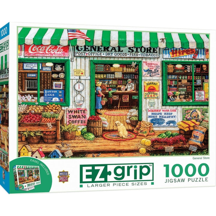 MasterPieces EZ Grip 1000 Piece Jigsaw Puzzle General Store Size 34x23.5 inch Image 1