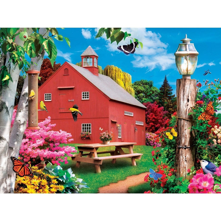 MasterPieces Memory Lane 300 Piece EZ Grip Jigsaw Puzzle Summer Picnic Scene Image 2