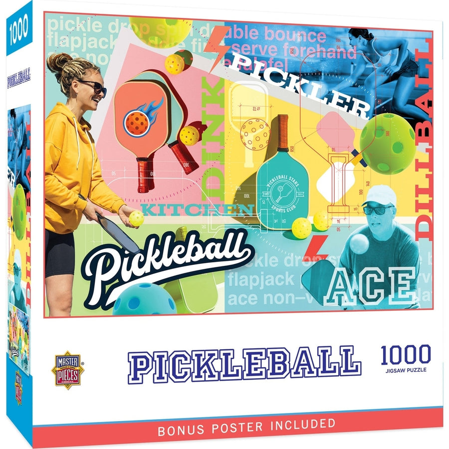 Pickleball 1000 Piece Jigsaw Puzzle fine Engaging Family Activity Image 1