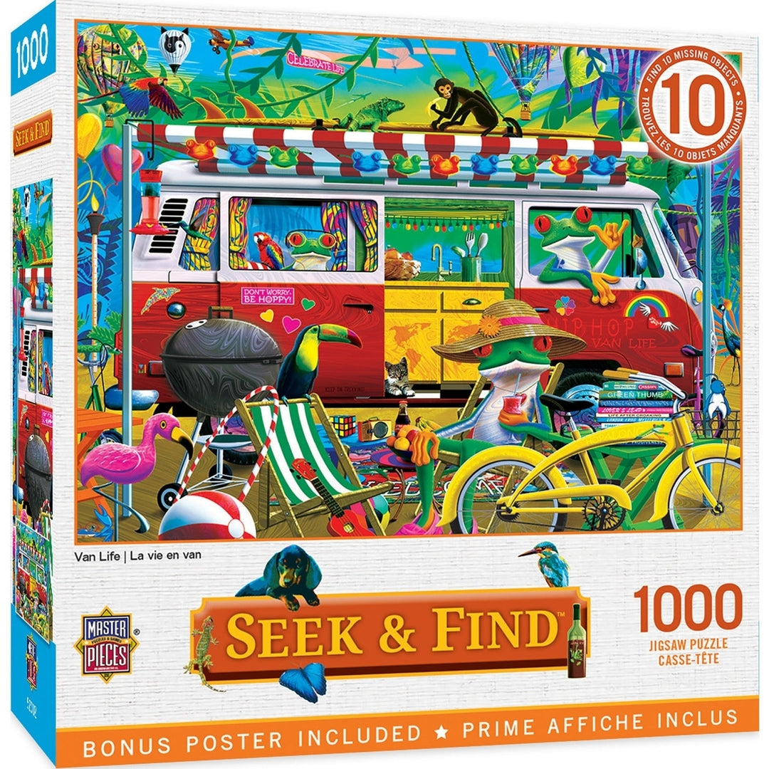 MasterPieces Seek and Find 1000 Piece Puzzle 19.25x26.75 Recycled Chipboard Image 1