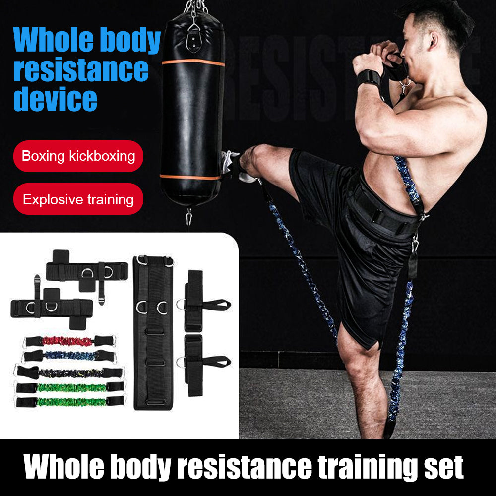 Boxing Training Resistance Band Set Leg Strength and Agility Training Strap System for Boxing,MMA,Muay Image 2