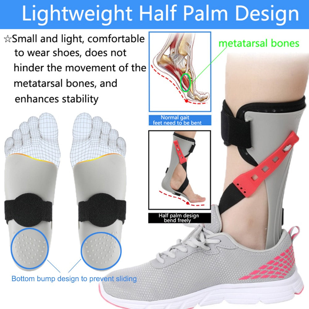 AFO Drop Foot Support Splint Ankle Foot Orthosis Brace Adjustable Size S-XL Image 2