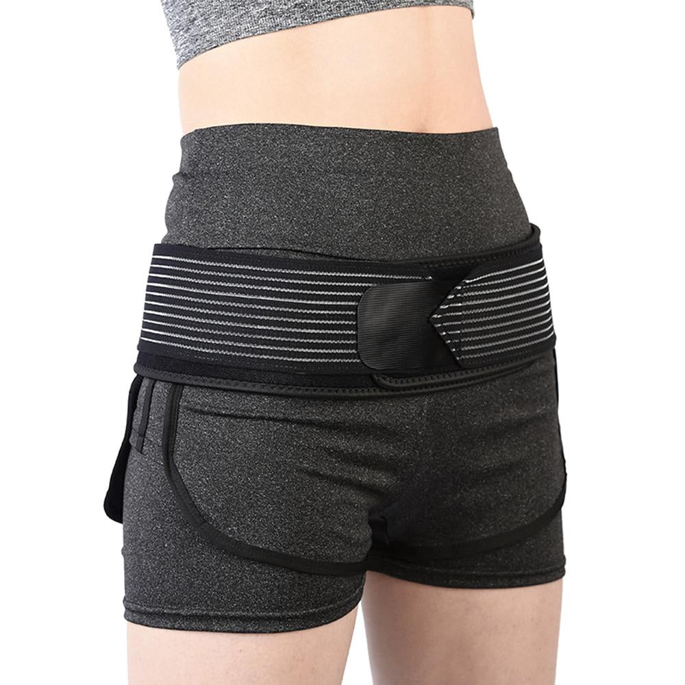 Sacroiliac SI Hip Belt Black Adjustable Pain Relief for Sciatica Lower Back Size M/L Image 4