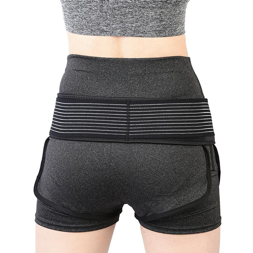 Sacroiliac SI Hip Belt Black Adjustable Pain Relief for Sciatica Lower Back Size M/L Image 4