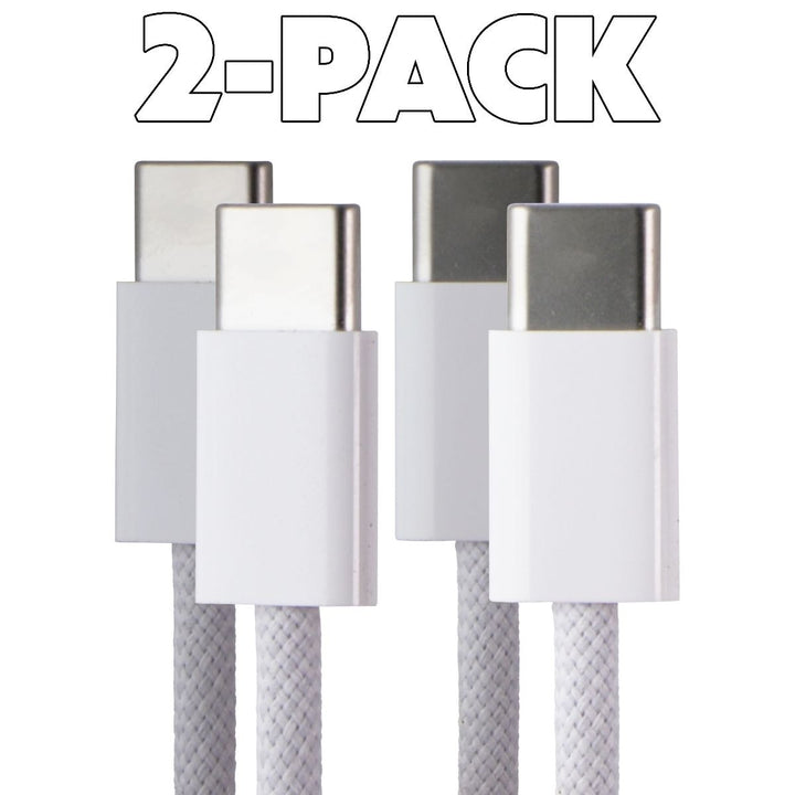 Apple (2 Pack) of 60W (3.3-Ft) USB-C Cables for iPhone 15 iPads and MacBooks Image 1