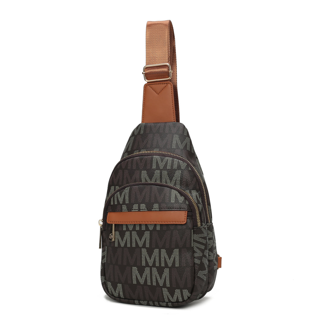 MKF Collection Helaena M logo Printed Vegan Leather Women Sling Bag by Mia K Image 4