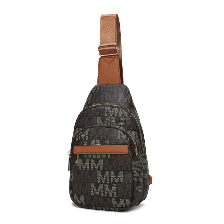 MKF Collection Helaena M logo Printed Vegan Leather Women Sling Bag by Mia K Image 4