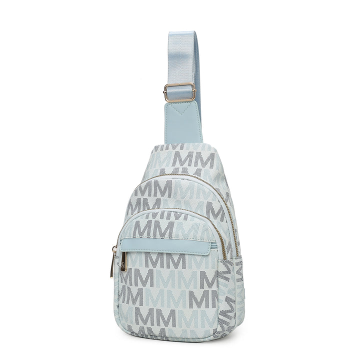 MKF Collection Helaena M logo Printed Vegan Leather Women Sling Bag by Mia K Image 8