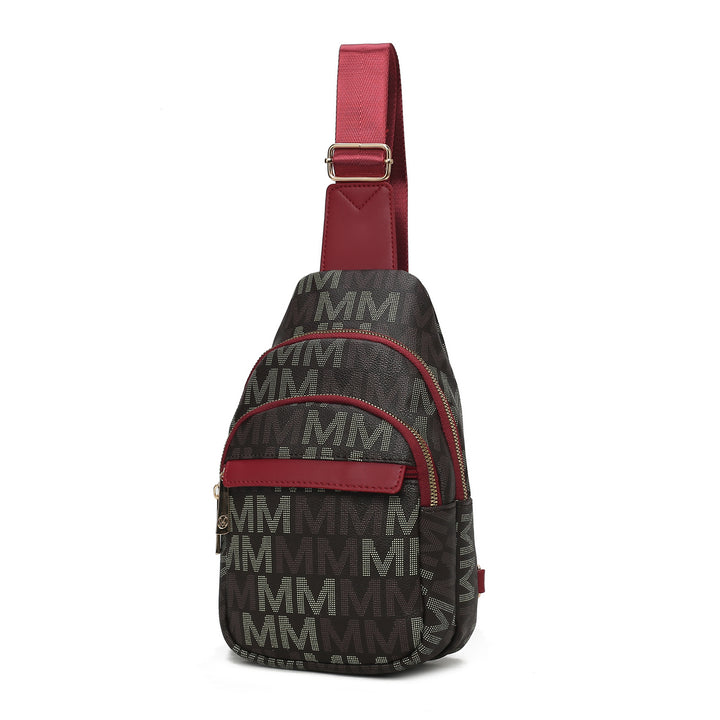 MKF Collection Helaena M logo Printed Vegan Leather Women Sling Bag by Mia K Image 9