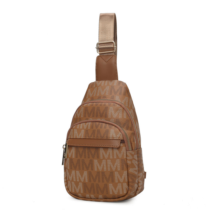 MKF Collection Helaena M logo Printed Vegan Leather Women Sling Bag by Mia K Image 10