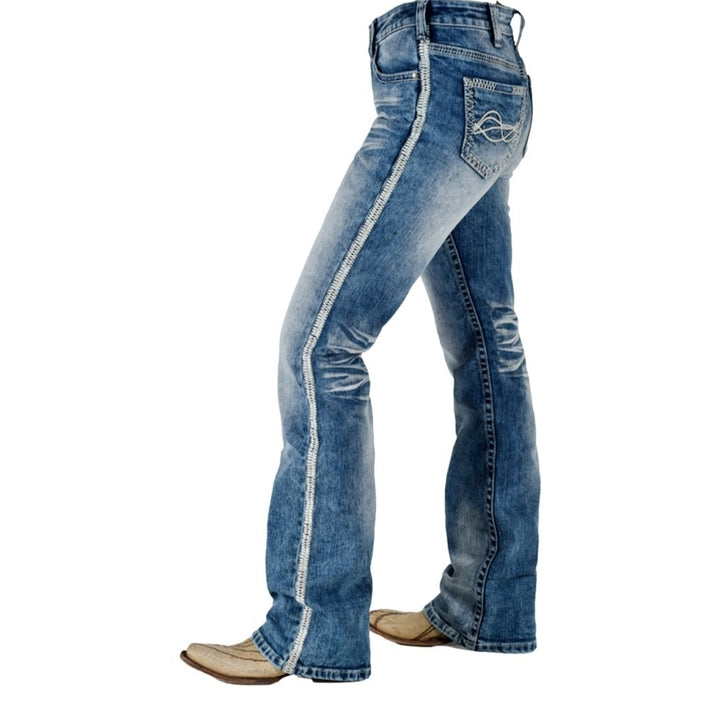 Cowgirl Tuff Western Jeans Womens Journey Medium Wash JJOURN Image 3