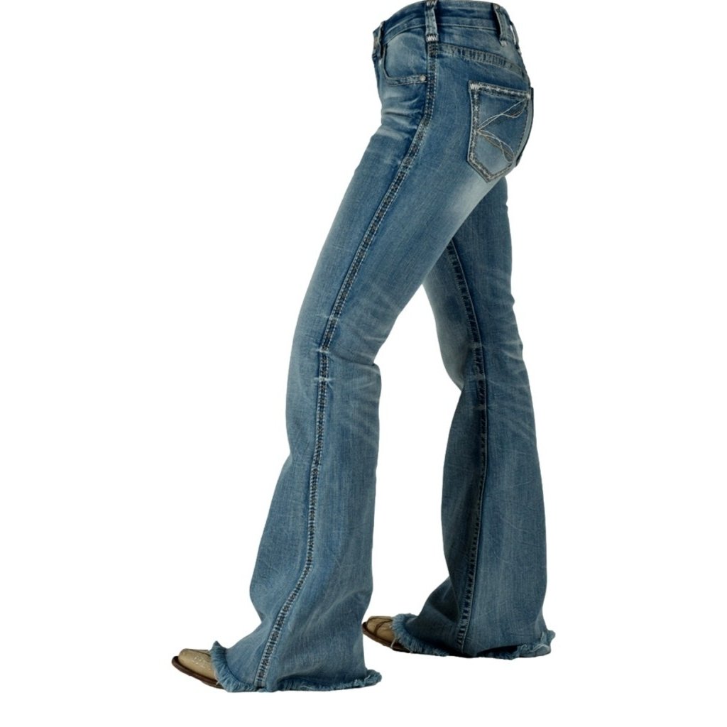 Cowgirl Tuff Western Jeans Womens Honor Trouser Light Wash JHONOR Image 3