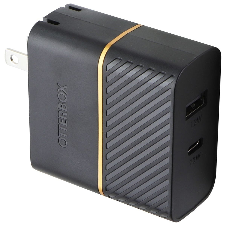 OtterBox (30W) FastCharge Dual Port Wall Charger USB-A (12W)/USB-C (18W) - Black Image 1