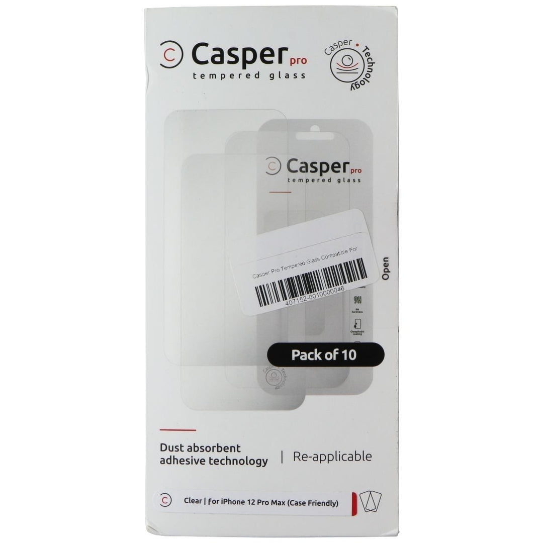 Casper Pro Tempered Glass for Apple iPhone 12 Pro Max (10 Pack) - Clear Image 1