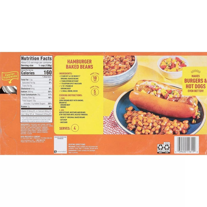 Bushs Original Baked Beans 16.5 Ounce (Pack of 8) Image 2