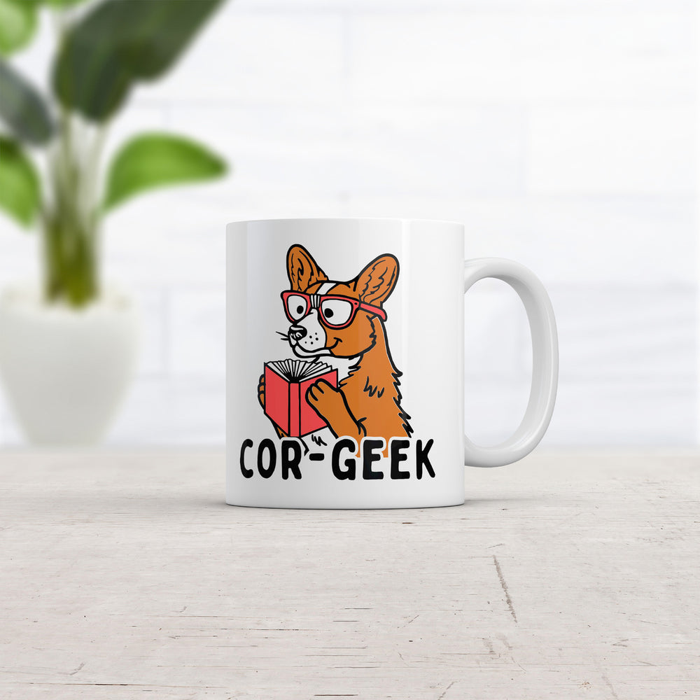 Cor Geek Mug Funny Sarcastic Corgi Graphic Novelty Coffee Cup-11oz Image 2