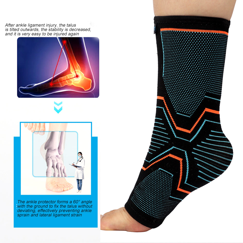 2Pcs Ankle Brace Compression Support Sleeve for Sports Running Size S-XL Image 4