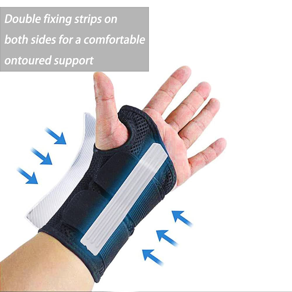 Carpal Tunnel Wrist Brace Splint for Men Women Black Gray Beige Sizes S M L XL Image 4