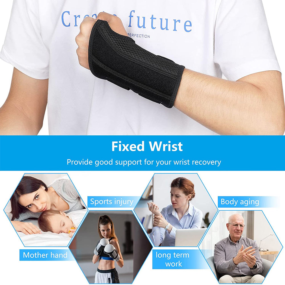 Carpal Tunnel Wrist Brace Splint for Men Women Black Gray Beige Sizes S M L XL Image 6