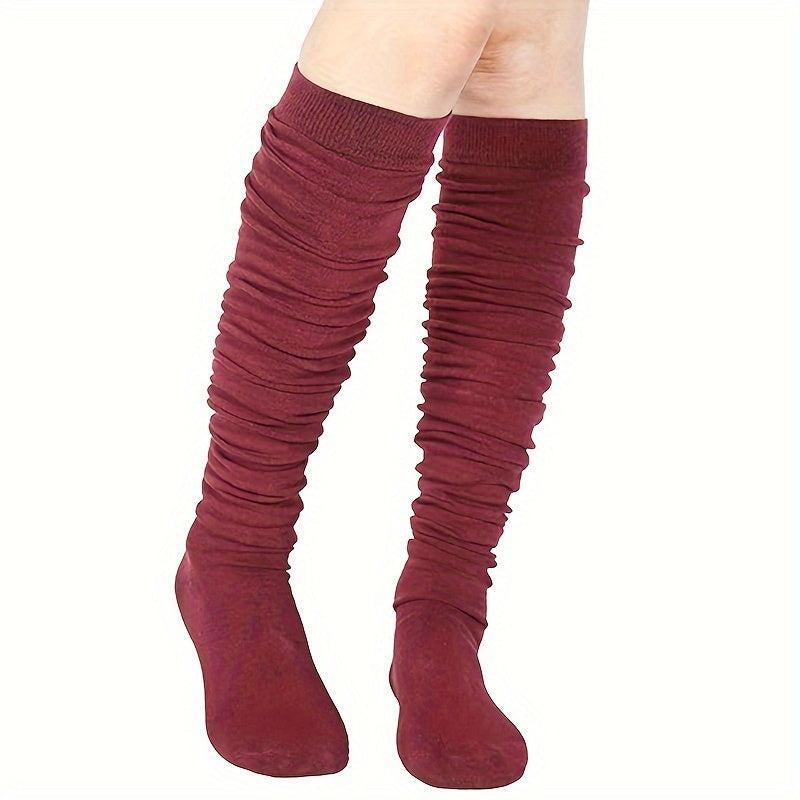 3 Pairs Womens Extra Long Socks Thigh High Socks Gifts For Wife Girlfriend Extra Long Boot Stockings For Women Dress Image 3