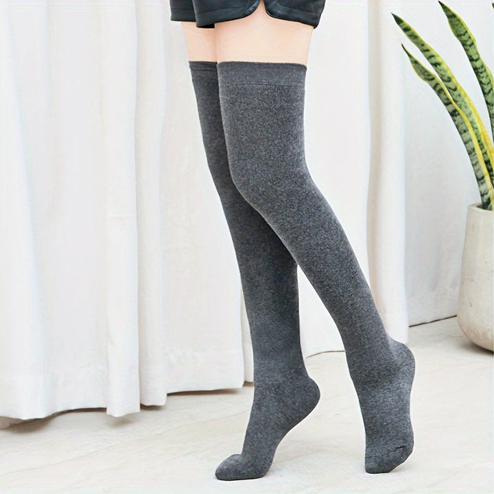 3 Pairs Womens Extra Long Socks Thigh High Socks Gifts For Wife Girlfriend Extra Long Boot Stockings For Women Dress Image 4