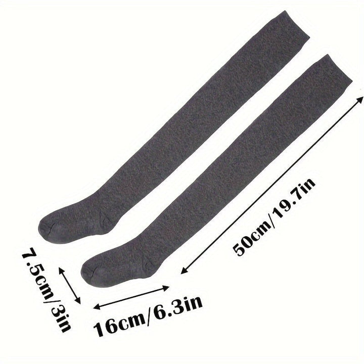 3 Pairs Womens Extra Long Socks Thigh High Socks Gifts For Wife Girlfriend Extra Long Boot Stockings For Women Dress Image 6