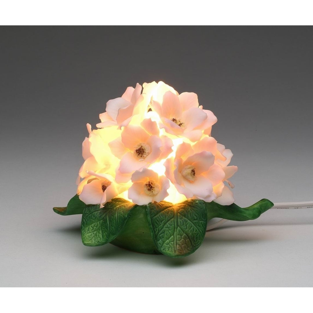 Ceramic Cherry Blossom Flowers Nightlight 4 Inch  Her Image 3