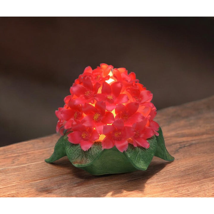 Ceramic Malcus Flower Nightlight 4in Image 1