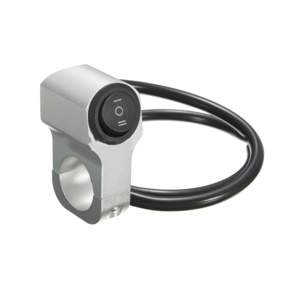 Aluminum Alloy Motorcycle Handlebar Headlight Switch 12V Waterproof 3 Position Image 1