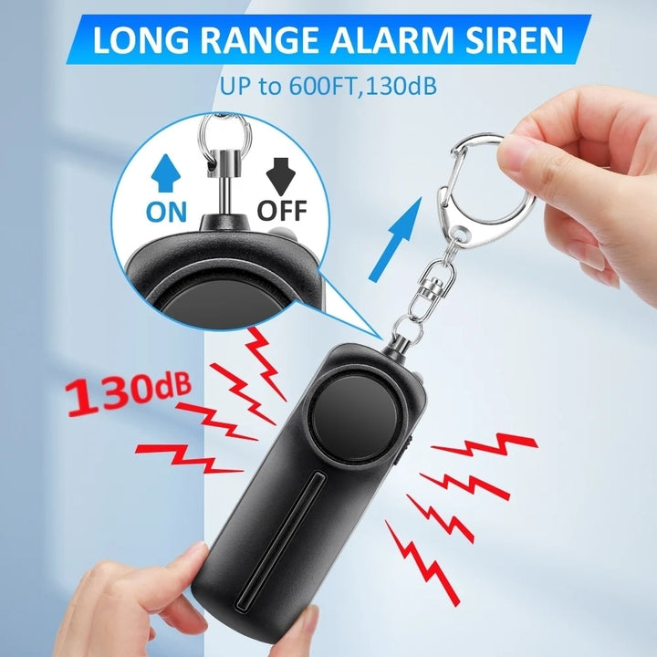 130DB Self Defense Alarm Personal Defense Siren Anti-attack Security for Women Kids Personal Security Loud Alert Attack Image 3