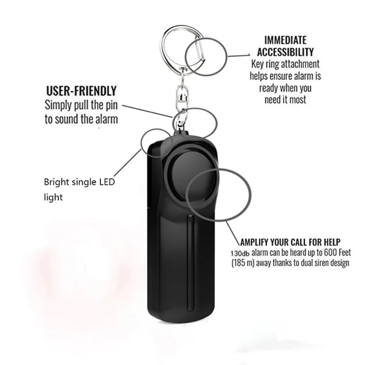 130DB Self Defense Alarm Personal Defense Siren Anti-attack Security for Women Kids Personal Security Loud Alert Attack Image 4