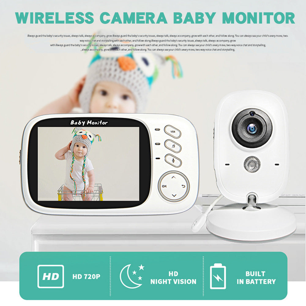 VB603 Video Baby Monitor 3.2 Inch LCD Wireless Night Vision Two Way Audio Image 2