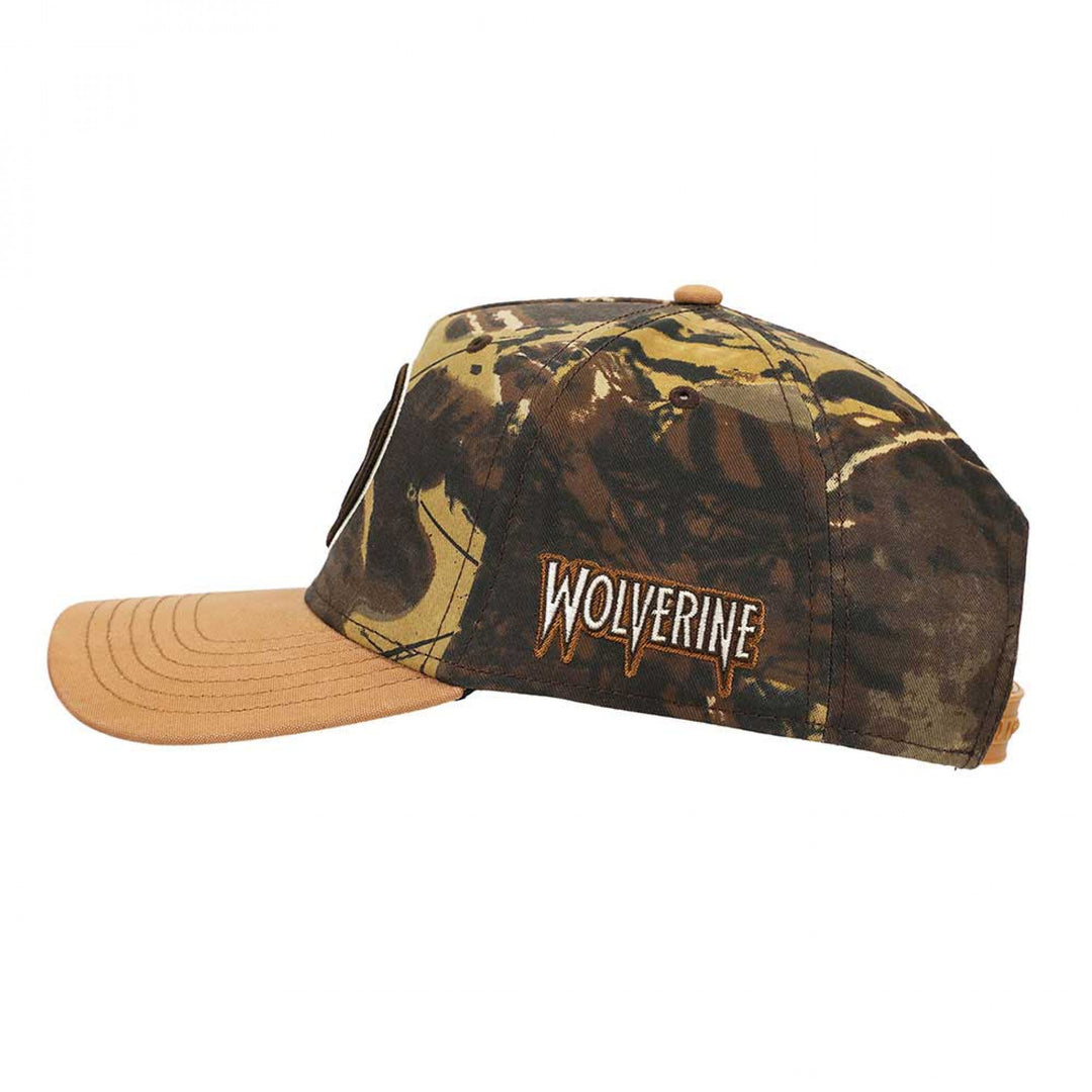 X-Men Wolverine Camouflage Adjustable Snapback Hat Image 3