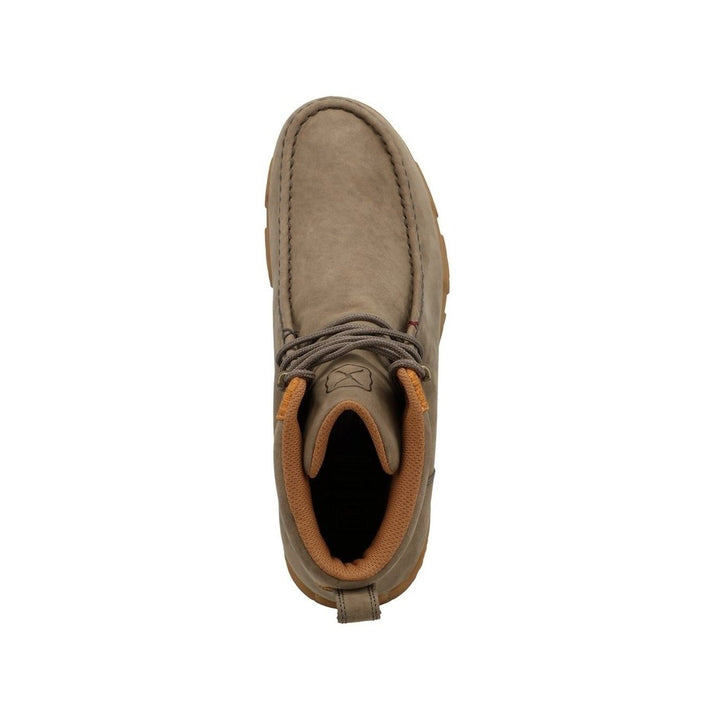 Twisted X Casual Shoes Mens Driving Moc WP Deep Taupe MDMXW01 Image 4