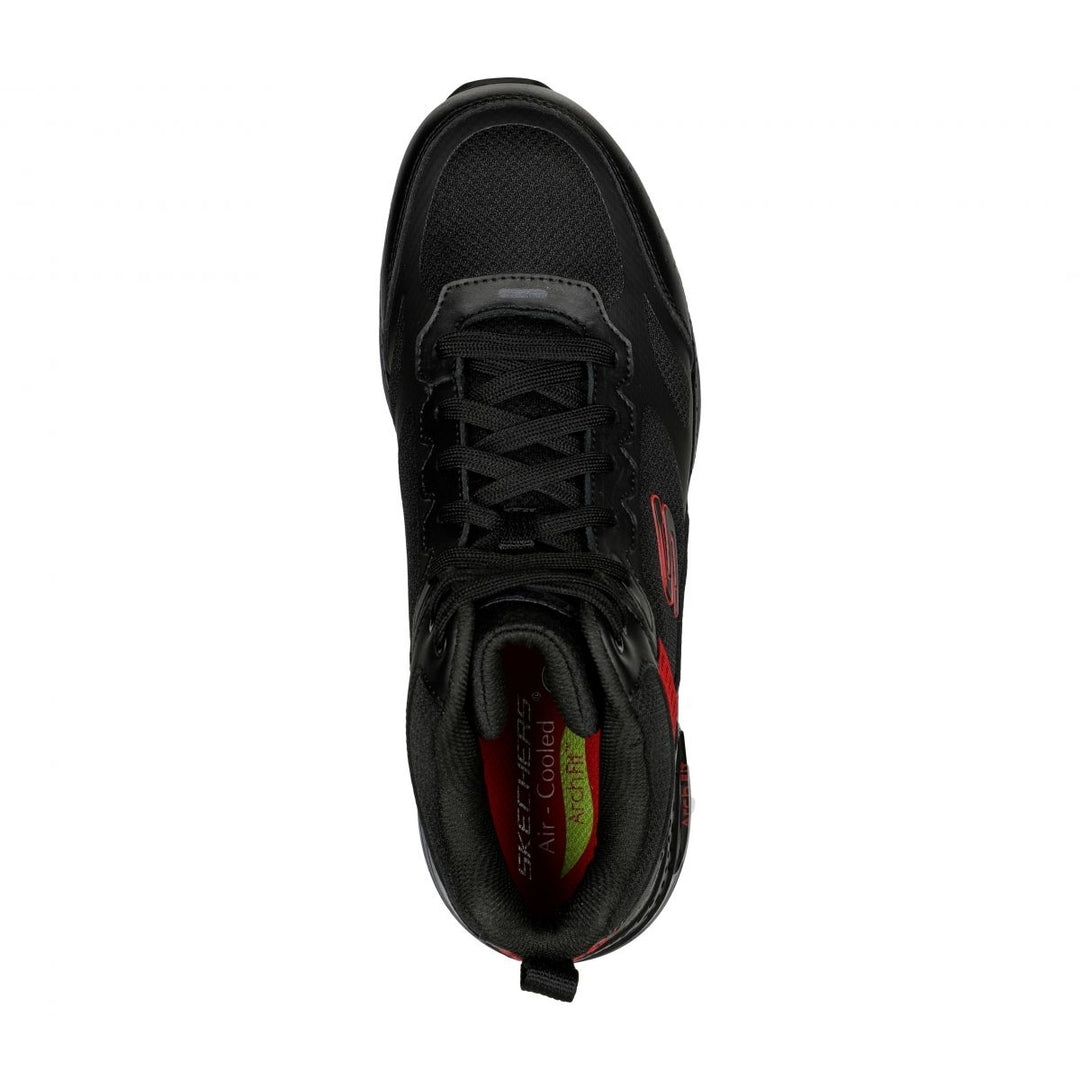 SKECHERS WORK Mens Arch Fit SR - Bensen High-Top Work Shoe Black/Red - 200159-BKRD BLACK / RED Image 3