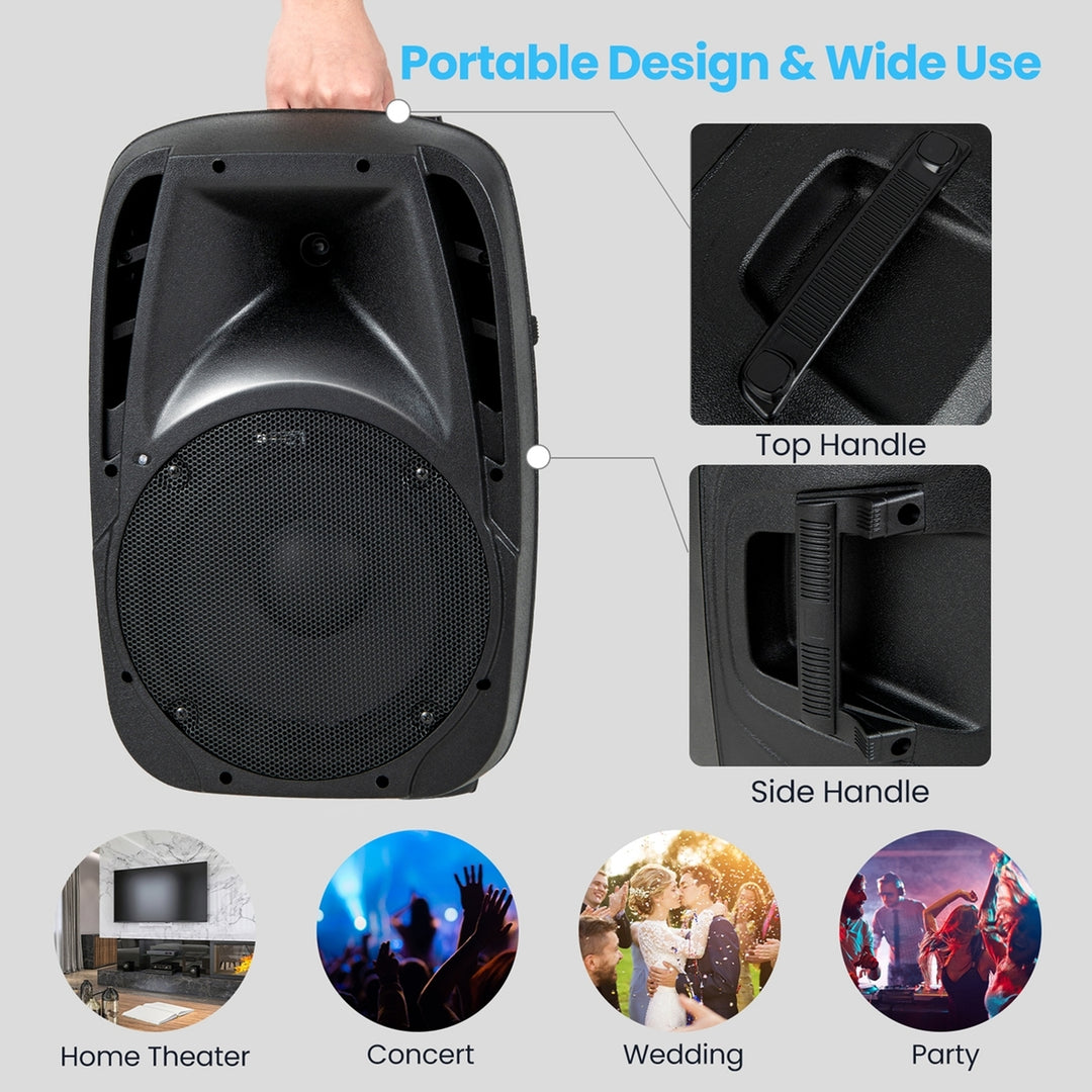 Sonart Dual 10 Protable 1600W Powered Speakers w/ Mic Speaker Stands Control Image 7