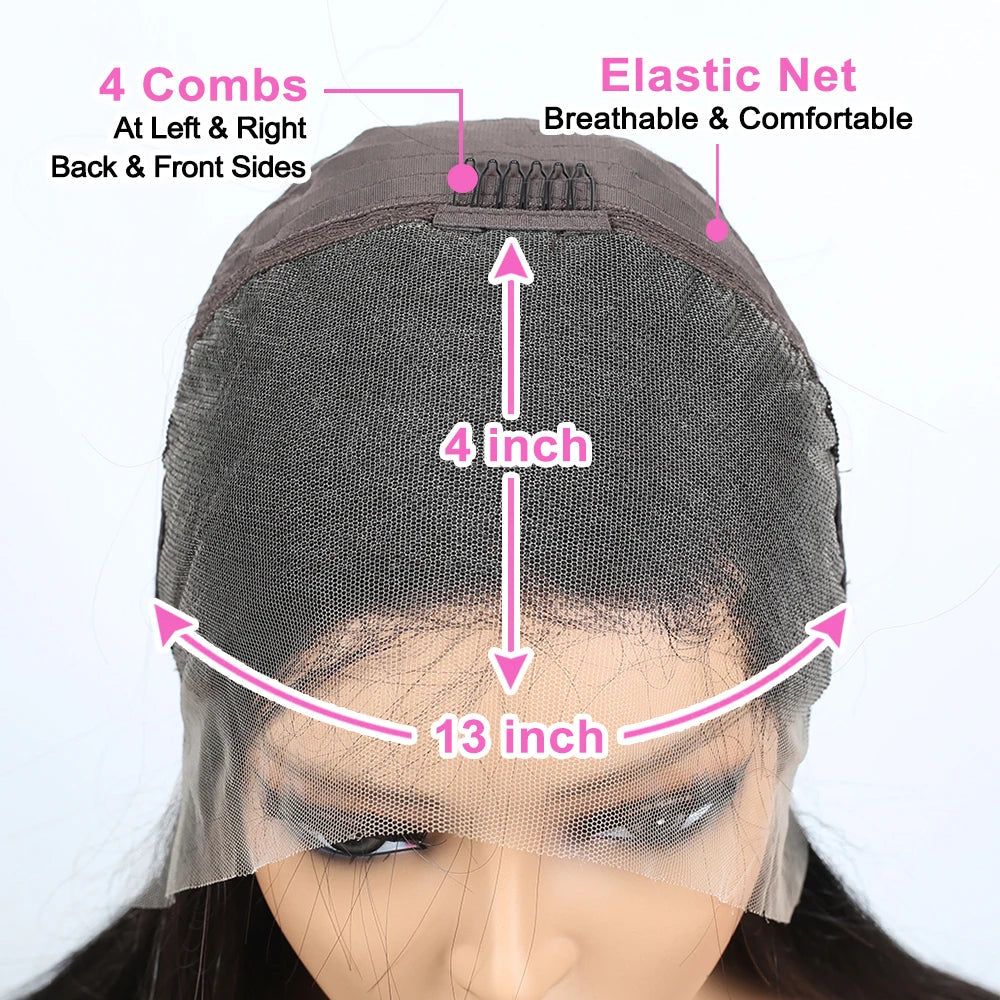 Body Wave 4x4 Transparent Lace Front Bob Wig 13x4 Human Hair Wigs 180 Short LooseBody Wave TPart Lace Frontal Bob Wigs Image 8