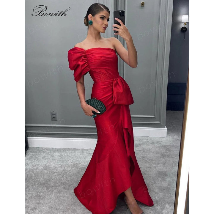 Bowith Luxurious Long Evening Dresses One Shoulder Party Elegant Dresses for Women Mermaid Evening Gown for Gala Party Image 1