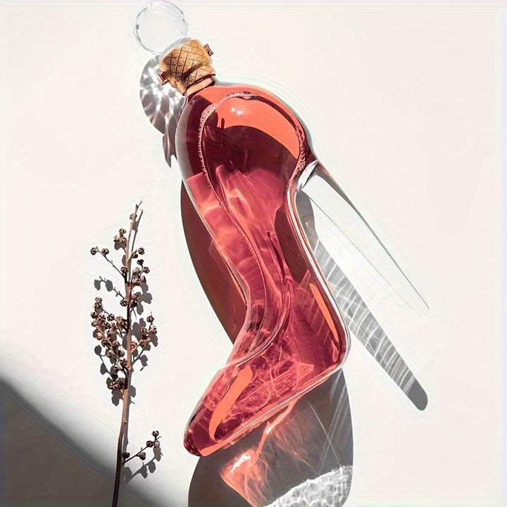 Chic High Heel-Shaped Glass Wine Decanter - 12.68Oz Borosilicate Transparent Easy To Clean - Perfect For Kitchen and Image 8