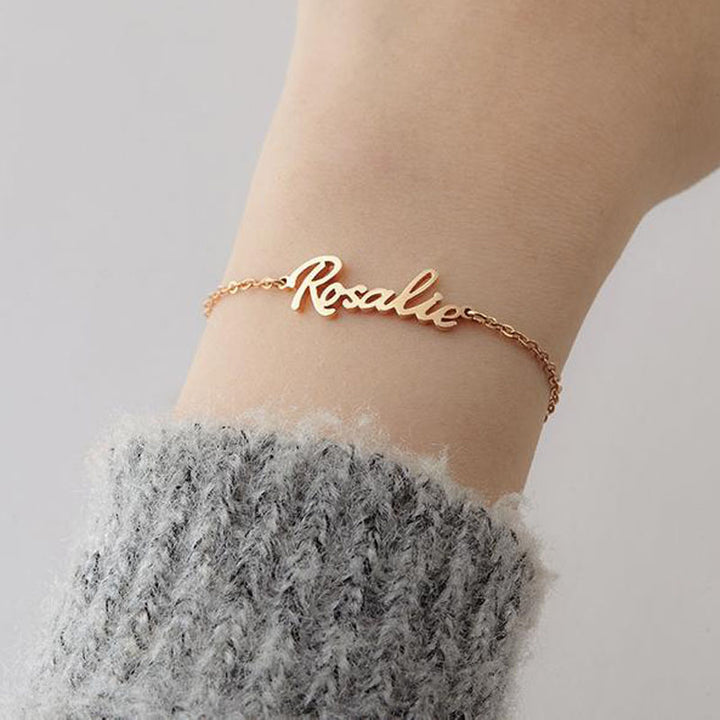 Name Bracelet For Women Personalized Bracelet Custom Bracelet Initial Bracelet Couple Bracelets Bridesmaid Gift Image 4