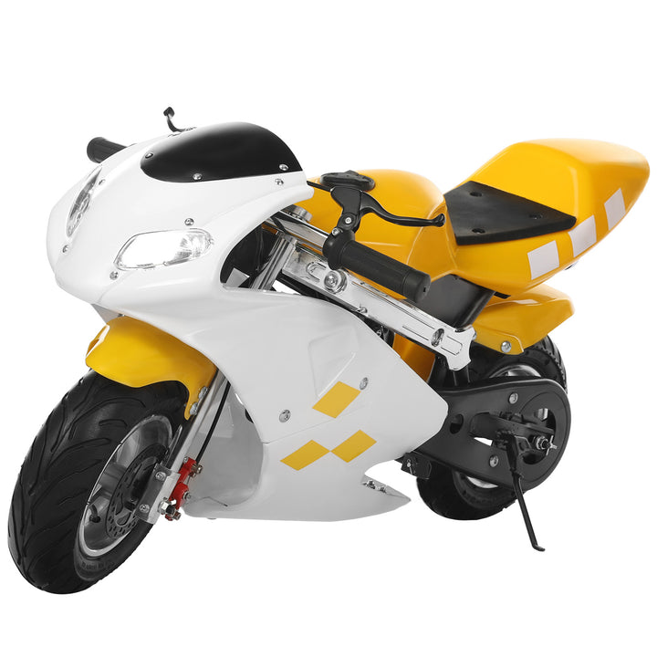 49cc 2 Stroke Pocket Bike Mini Motorcycle for Kids Gas Pocket Motorbike with Strong Dual Brake Racing Max Speed 20Mph Image 4