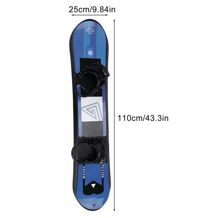 Single Ride Snowboard Bi-directionality Plastic Snowboard Kids Ski Snowboard with Ultra-Smooth Bottom and Ratchet Image 6