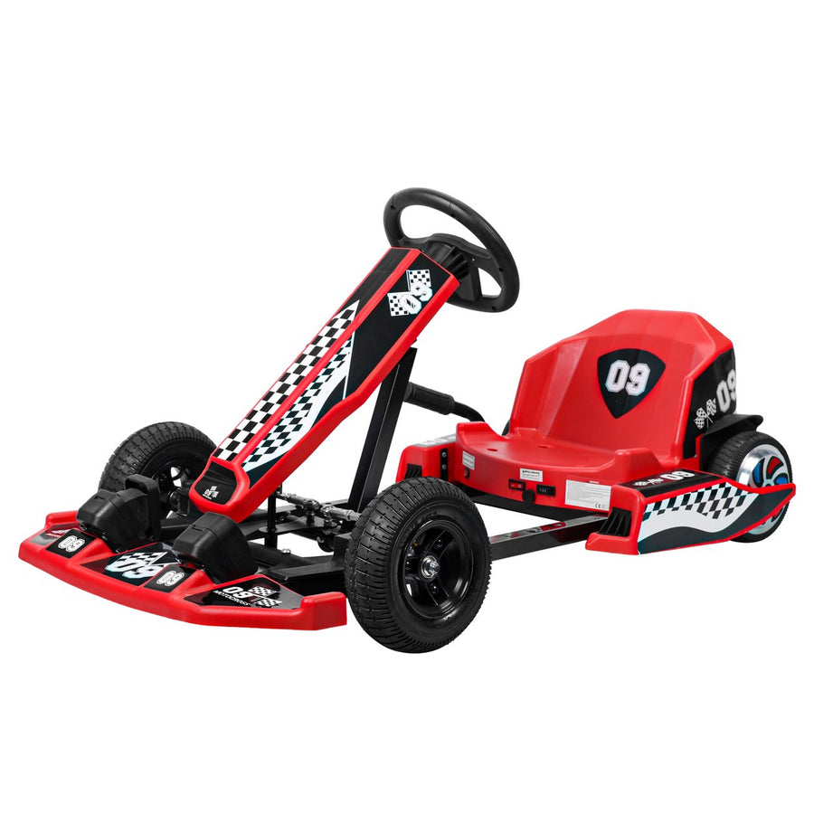 Go Kart36V Electric Go Kart for Kids16 MPH Drift Kart with 350W MotorDrift/Sport ModeLength Adjustment Image 1