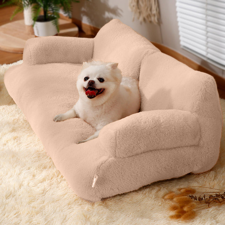 1 Set Pet Sofa Soft Comfortable Pet Bed Removable Washable Dog Nest Non-slip Cat Sleeping Cushion Pet Supplies Image 7