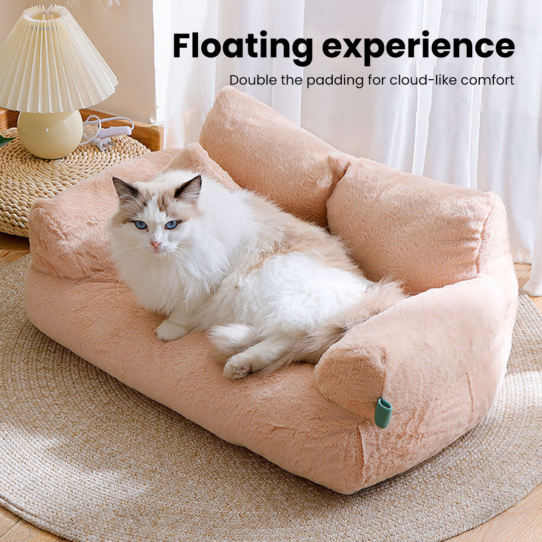 1 Set Pet Sofa Soft Comfortable Pet Bed Removable Washable Dog Nest Non-slip Cat Sleeping Cushion Pet Supplies Image 8