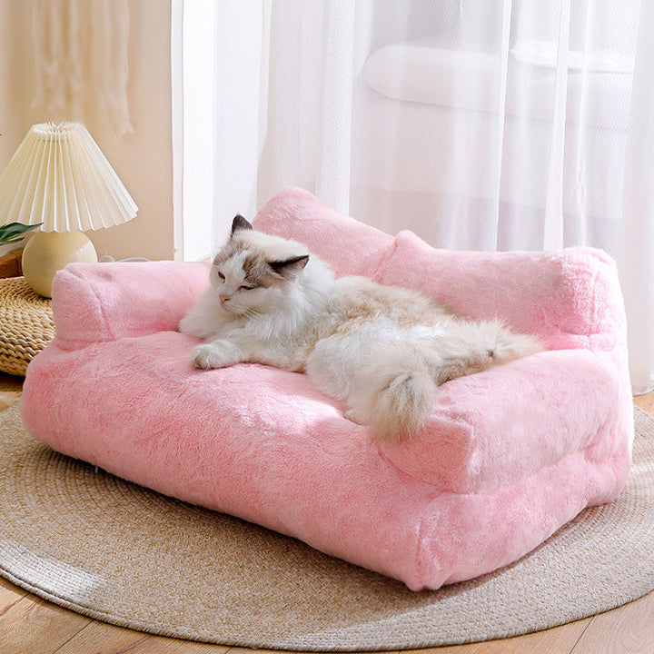 1 Set Pet Sofa Soft Comfortable Pet Bed Removable Washable Dog Nest Non-slip Cat Sleeping Cushion Pet Supplies Image 9