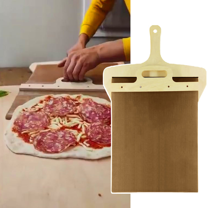 Sliding Pizza Peel with Hanging Hole Convenient Pizza Spatula Paddle Non-stick Pizza Shovel for Home Kitchen Image 3