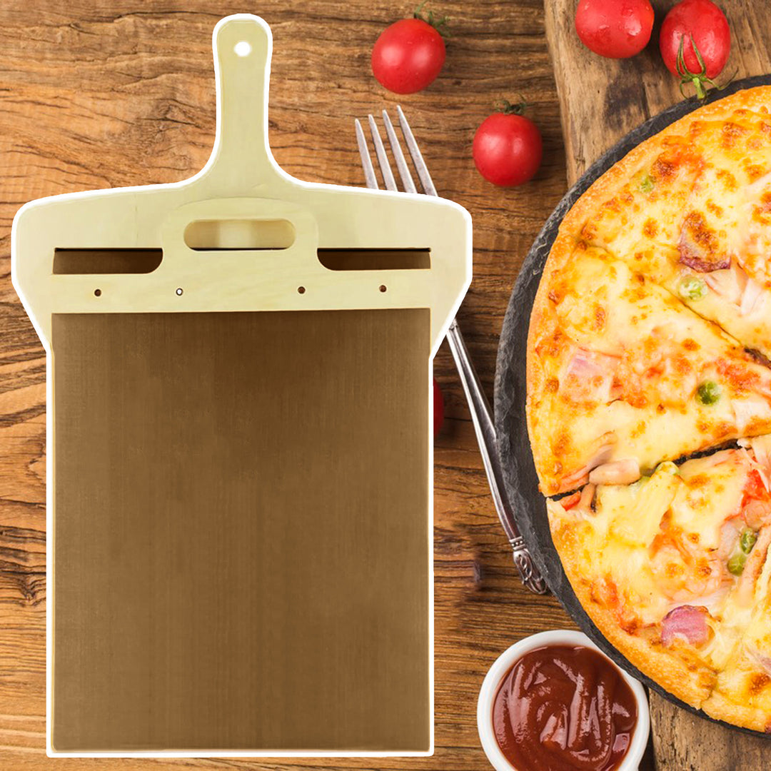 Sliding Pizza Peel with Hanging Hole Convenient Pizza Spatula Paddle Non-stick Pizza Shovel for Home Kitchen Image 7