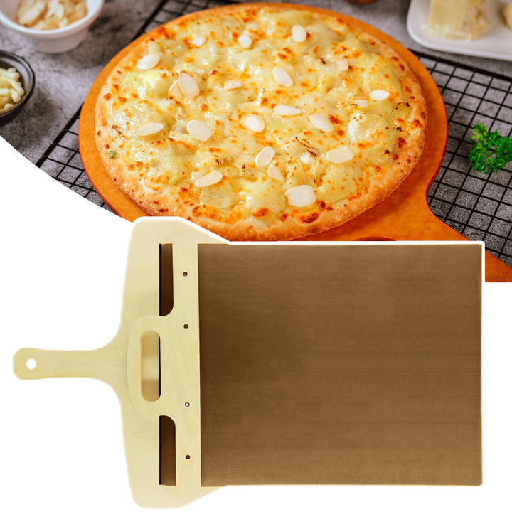 Sliding Pizza Peel with Hanging Hole Convenient Pizza Spatula Paddle Non-stick Pizza Shovel for Home Kitchen Image 8