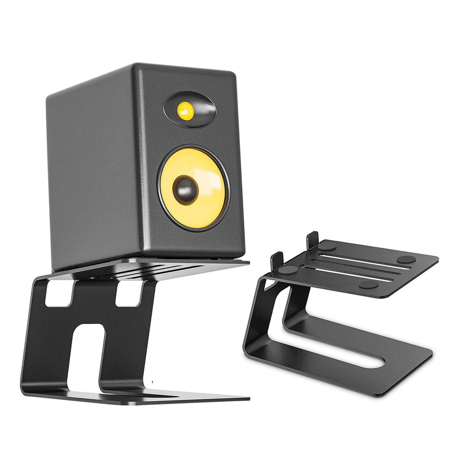 2Pcs Desktop Speaker Stand Storage Bracket with Vibration Absorption Pad High Stability Studio Monitor Riser Speaker Image 1